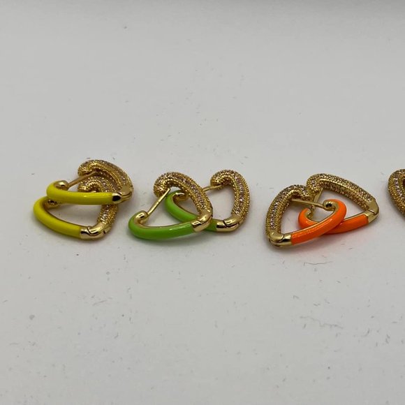 Melania Clara / By Alexa Rae Pop Love Earrings (Multiple Colors available) - Picture 2 of 2